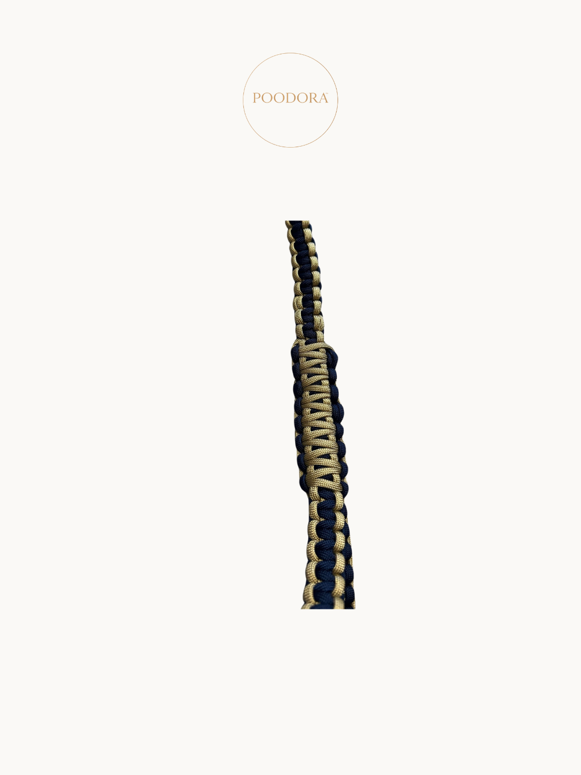 Luxury Cobra Leash – Royal Navy & Gold - Image 8
