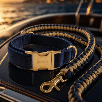 POODORA™ Royal Velvet Matching Set – Midnight Navy